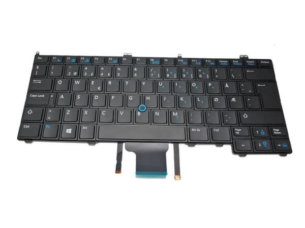 DELL Keyboard (NORWEGIAN), Tangentbord, Norsk, Tangentbord med bakgrundsbelysning, DELL