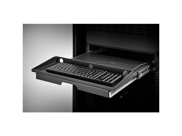 Renkforce RF-3429156 19-tums nätverksskåp Lådor 2 U utdragbara Lämplig för skåpdjup: från 500 mm Svart