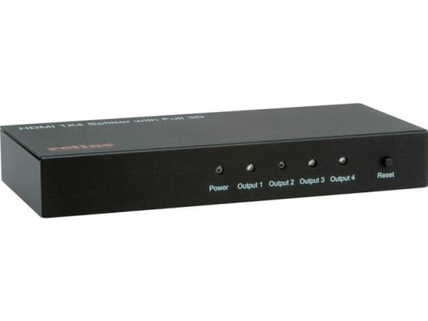 ROLINE 14.01.3553, HDMI, 4x HDMI, 1920 x 1200 piksler, Sort, 1920 x 1200 (WUXGA), 1080p