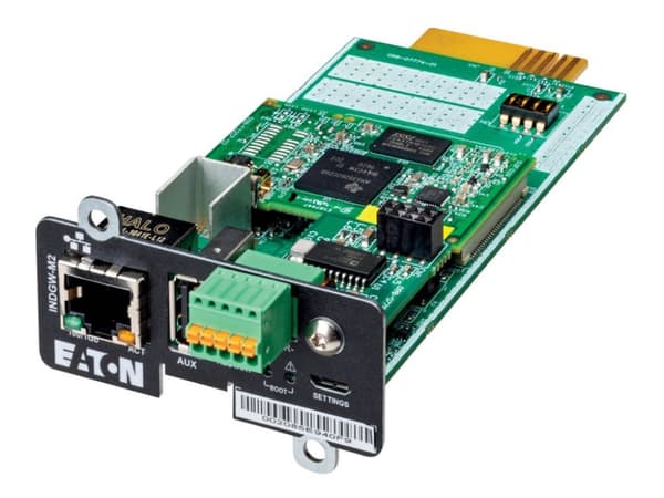 Eaton Cybersecure Gigabit Industrial Gateway Card for UPS and PDU, UL 2900-1 and IEC 62443-4-2 Certified - Adapter för administration på distans - Mi