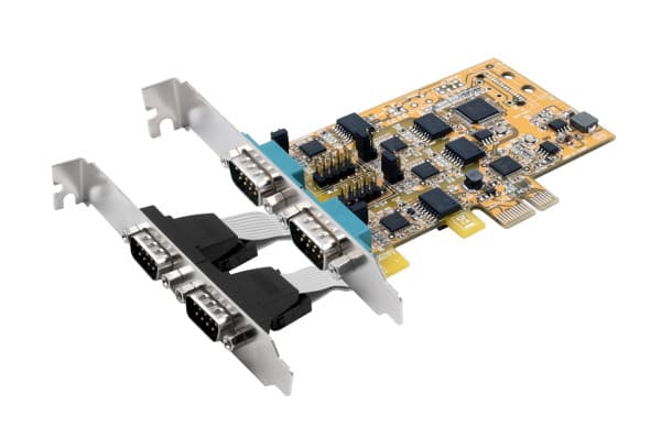 EXSYS EX-45034IS, PCIe, Serial, RS-232/422/485, Grå, PC, Passiv Grå