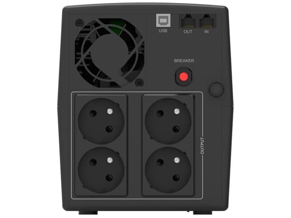 PowerWalker VI 1500 STL, Linje-Interactive, 1,5 kVA, 900 W, Sinus, 162 V, 290 V