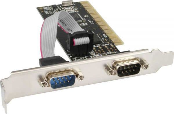 InLine 66636I, PCI, 9pin, MCS9865, 0,1152 Gbit/sek., 115,2 Mbit/s, Ledningsført