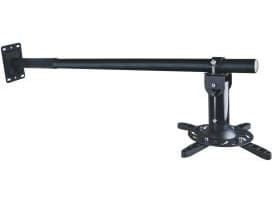 Hållare för konstprojektor 100-200cm Väggfäste för projektor P-106B 15KG svart (P-106B BLACK)