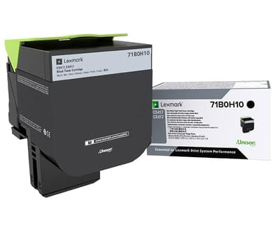Lexmark X417 - Høy ytelse - svart - original - tonerpatron LCCP - for Lexmark CS417dn, CX417de