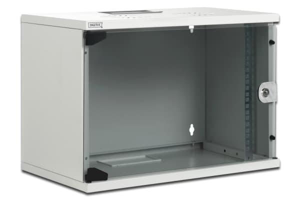 DIGITUS Professional Compact Series DN-19 07-U-S-1 - Skap - veggmonterbar - lysegrå, RAL 7035 - 7U - 19"