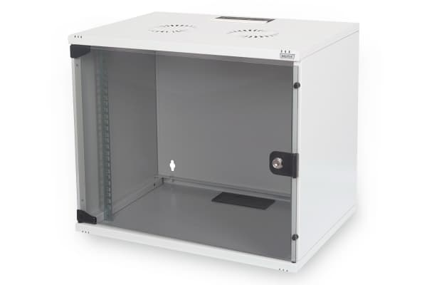 DIGITUS Professional Compact Series DN-19 07-U-S-1 - Skap - veggmonterbar - lysegrå, RAL 7035 - 7U - 19"