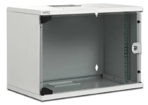 DIGITUS Professional Compact Series DN-19 07-U-S-1 - Skap - veggmonterbar - lysegrå, RAL 7035 - 7U - 19"