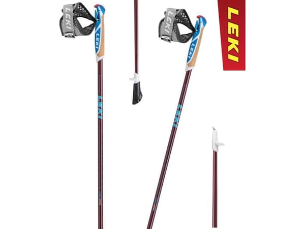 LEKI Poles Nordic Walking Pacemaker Lite 120cm claret