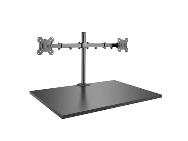 Lindy 40658 montering/stativ for skjerm 71,1 cm (28") Frittstående Sort Sort