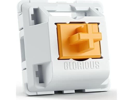 Glorious PC Gaming Race Panda, Oransje, Hvit, 36 stykker, Platemontert