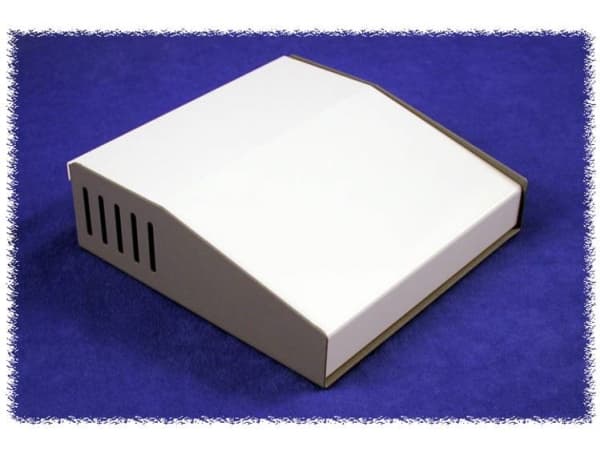 Hammond Electronics 500-0930 Pult-kabinet (L x B x H) 183 x 180 x 58 mm Aluminium Grå 1 stk