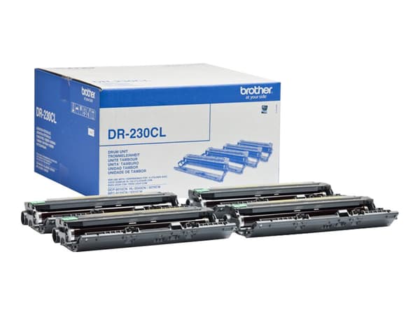 Brother DR230CL - Svart, gul, cyan, magenta - original - trommelsett - for Brother DCP-9010CN, HL-3040CN, HL-3070CW, MFC-9120CN, MFC-9320CW