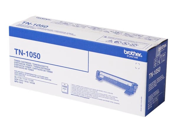 Brother TN1050 - Svart - original - tonerpatron - for Brother DCP-1510, 1512, 1610, 1612, HL-1112, 1210, 1212, MFC-1810, 1910