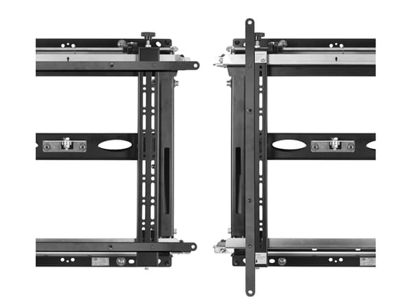 B-TECH BT7564 - Monteringskomponent (2 x gränssnitt adapterarmar) - för platt panel - svart - monteringsgränssnitt: 600 x 400 mm