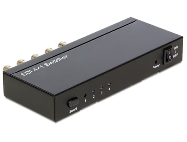 Delock 4 > 1 - Videosvitsj x 3G-SDI - stasjonær