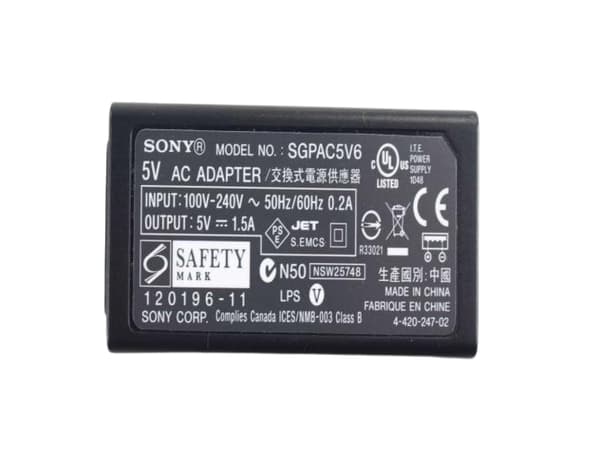 Sony 149019432, Surfplatta, 100 - 240 V, 50/60 hz, 5 V, 0.2 A, 1,5 A