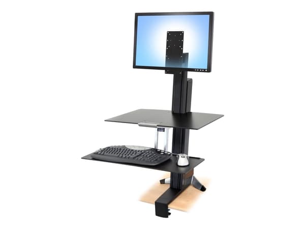 Ergotron - Monteringskomponent (forsenket avstandsstykke, brakett) - for LCD-skjerm - sett for høy bruker - solid stål - svart - kan monteres på arbe