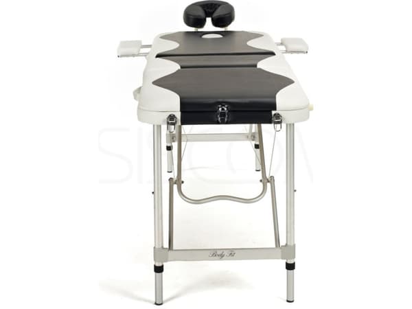Bodyfit Massasjeseng, 3 segmenter, aluminium, svart og hvit (1038)