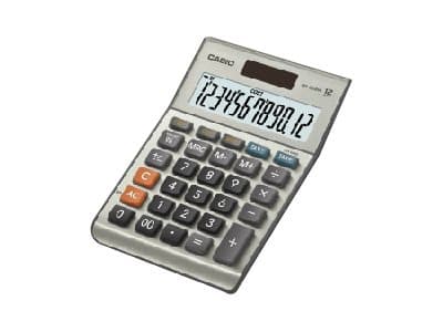 Casio MS-120BM - Skrivbordskalkylator - 12 siffror - solcellspanel, batteri