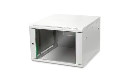DIGITUS Professional Dynamic Basic Series DN-19 07U-6/6-EC - Skåp - väggmontering - grå, RAL 7035 - 7U - 19"