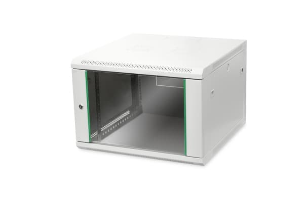 DIGITUS Professional Dynamic Basic Series DN-19 07U-6/6-EC - Skåp - väggmontering - grå, RAL 7035 - 7U - 19"