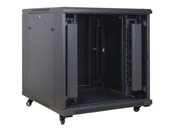 Inter-Tech SNB-8815 MESH DOOR - Rack skap - RAL 9005 - 15U