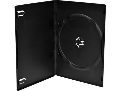 MediaRange BOX13-M, DVD-kotelo, 1 levyt, Musta, Muovi, 120 mm, 136 mm