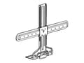 Miniatyrbilde 3 av 5: Sanus WSSBM1-B2 - Monteringssett (hyllebrakett, skiver, spindel, vertikal montering, 2 forlengelsesarmer) - for soundbar - metall - under TV - for So