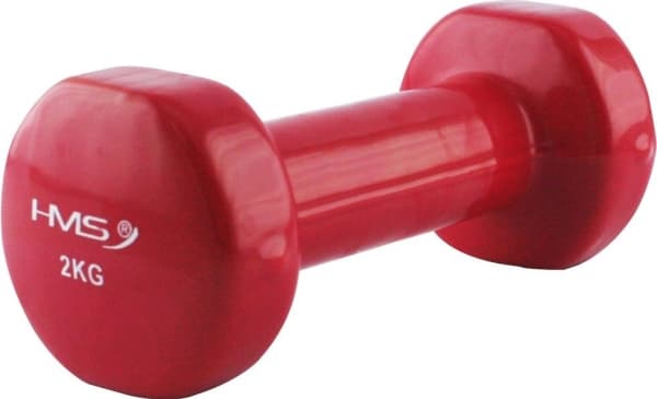 HMS Vinyl Dumbbell 2kg red (17023)