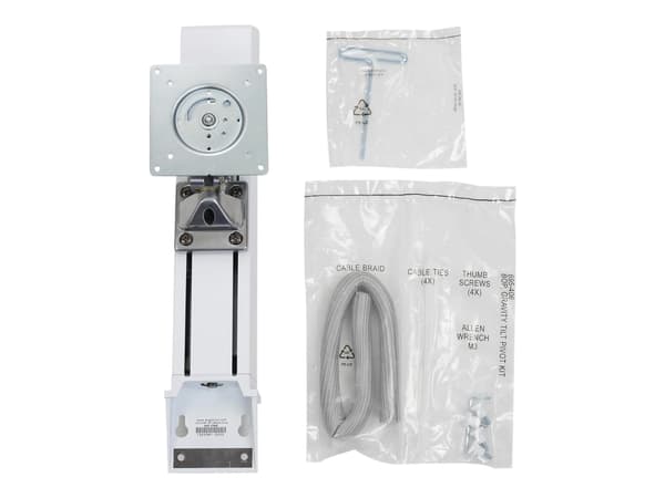 Ergotron StyleView HD Monitor Kit - Monteringskomponent (løftemekanisme) - for Alt-i-ett - hvit - skjermstørrelse: inntil 27" - vognmonterbar