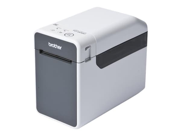 Brother TD-2120N - Etikettskriver - direktetermisk - Rull (6,3 cm) - 203 dpi - inntil 152.4 mm/sek - USB 2.0, LAN, seriell, USB-vert - kutter