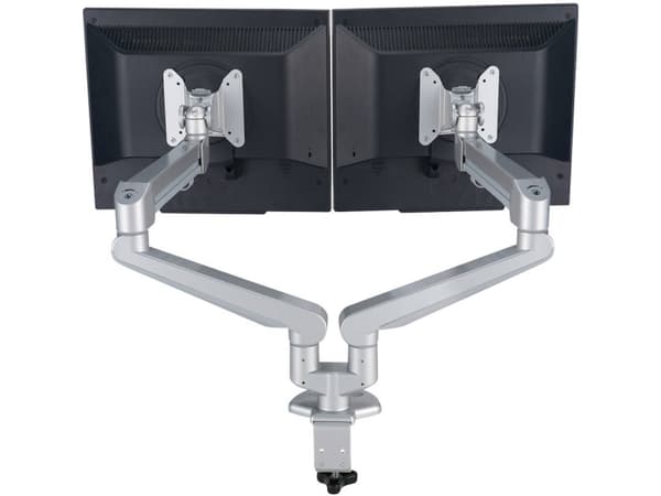 ROLINE Dual LCD Monitor Stand Pneumatic, Desk Clamp, Pivot 2 Joints