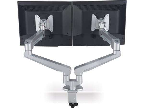 ROLINE Dual LCD Monitor Stand Pneumatic, Desk Clamp, Pivot 2 Joints