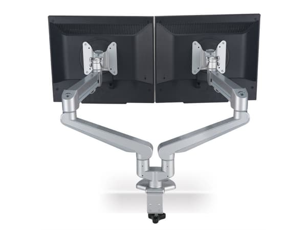 ROLINE Dual LCD Monitor Stand Pneumatic, Desk Clamp, Pivot 2 Joints