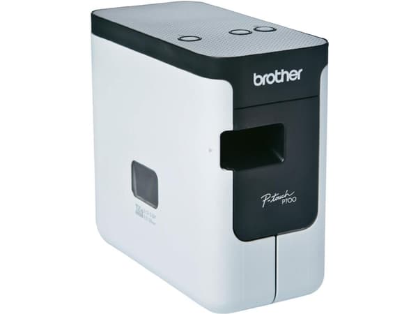 Brother P-Touch PT-P700 - Etikettskriver - termotransfer - Rull (2,4 cm) - 180 dpi - inntil 30 mm/sek - USB 2.0 - kutter Sort, Hvit