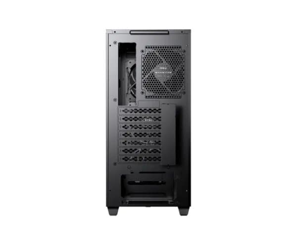 MSI MPG SEKIRA 100P - Mid tower - utökad ATX - genomskinlig sidopanel (härdat glas) - ingen strömförsörjning (ATX) - USB/ljud Svart