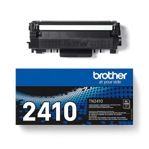 Brother TN2410 - Svart - original - tonerkassett - för Brother DCP-L2510, L2530, L2537, L2550, HL-L2350, L2370, L2375, MFC-L2713, L2730, L2750
