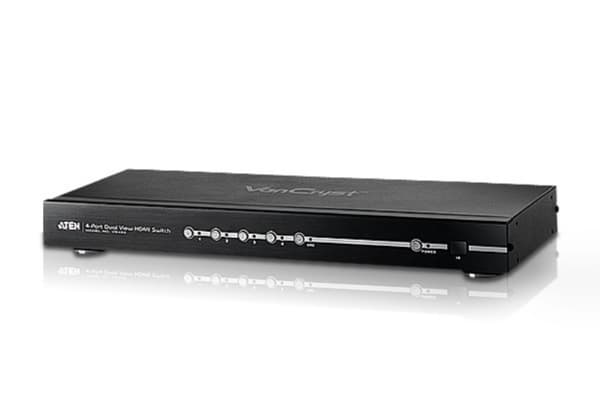 ATEN VanCryst VS482 4-Port Dual View HDMI Switch - Video/audio switch - stasjonær, rackmonterbar