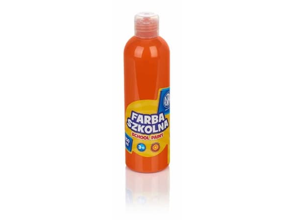 school paint natural tempera astra 250 ml orange