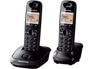 Panasonic KX-TG2512FXT, DECT-telefon, Högtalartelefon, 50 poster, Namn och uppringnings-ID, Svart