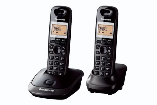 Panasonic KX-TG2512FXT, DECT telefon, Høyttalertelefon, 50 oppføringer, Ringe-ID, Sort Sort