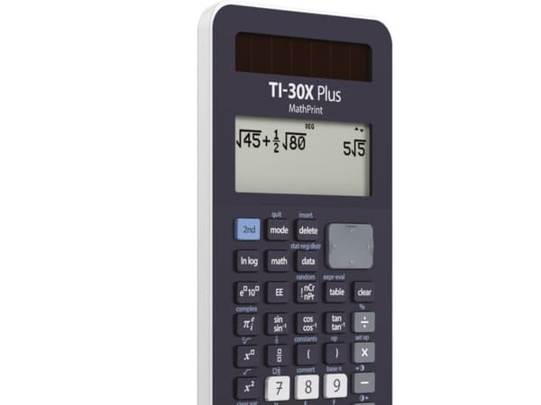 Texas Instruments TI-30X, lomme, vitenskapelig, 16 siffer, 4 linjer, batteri/solar, svart