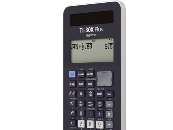 Texas Instruments TI-30X, lomme, vitenskapelig, 16 siffer, 4 linjer, batteri/solar, svart