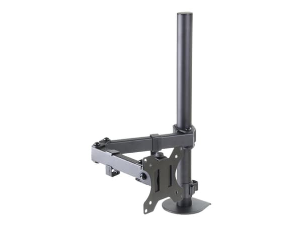 ART L-01X - Monteringssett - justerbar arm - for LCD-skjerm - metall - svart - skjermstørrelse: 13"-32" - skrivebordsmonterbar