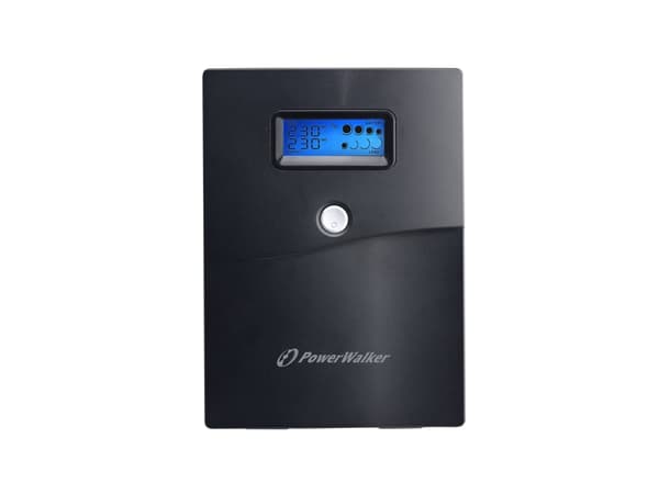 PowerWalker VI 3000 SCL - UPS - AC 162 - 290 V - 1800 watt - 3000 VA - 9 Ah - RS-232, USB - utgangskontakter: 4