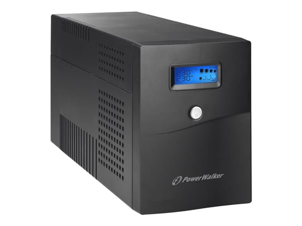 PowerWalker VI 3000 SCL - UPS - AC 162 - 290 V - 1800 watt - 3000 VA - 9 Ah - RS-232, USB - utgangskontakter: 4