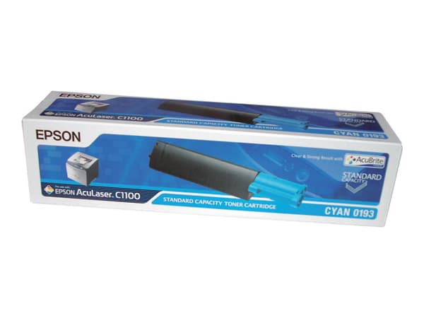 Epson 0193 - Cyan - original - tonerpatron - for AcuLaser C1100, C1100+, C1100N, CX11N, CX11NF, CX11NFC, CX11NFCT, CX11NFT