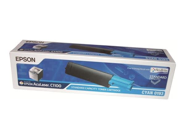 Epson 0193 - Cyan - original - tonerpatron - for AcuLaser C1100, C1100+, C1100N, CX11N, CX11NF, CX11NFC, CX11NFCT, CX11NFT