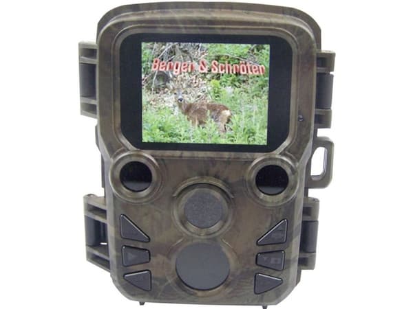 Berger & Schröter Mini Vildtkamera 20 Megapixel Black LEDer, Low Glow LEDer, Time lapse-videoer Camouflage
